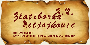 Zlatiborka Miljojković vizit kartica